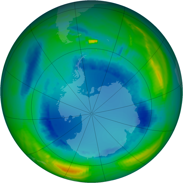 Ozone Map 1991-08-15